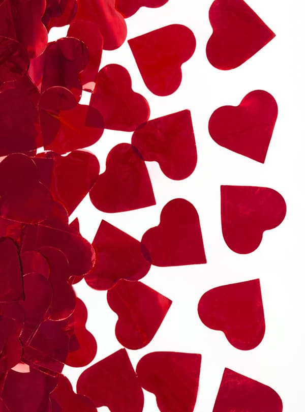 Konfettikanon med hjärtan - Valentine Collection
