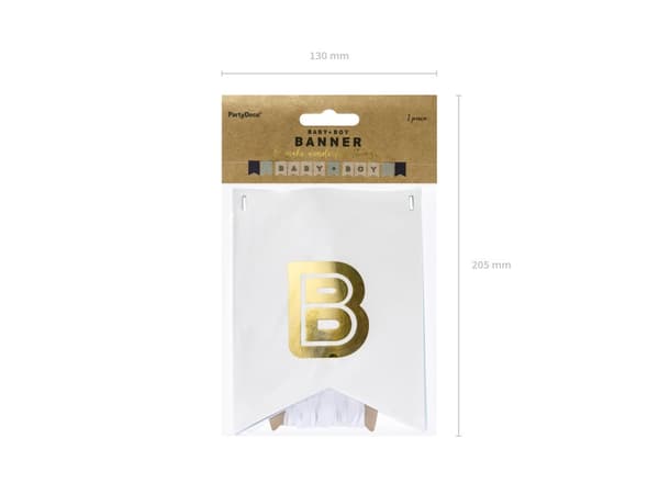 "Baby Boy" Banner, Blå