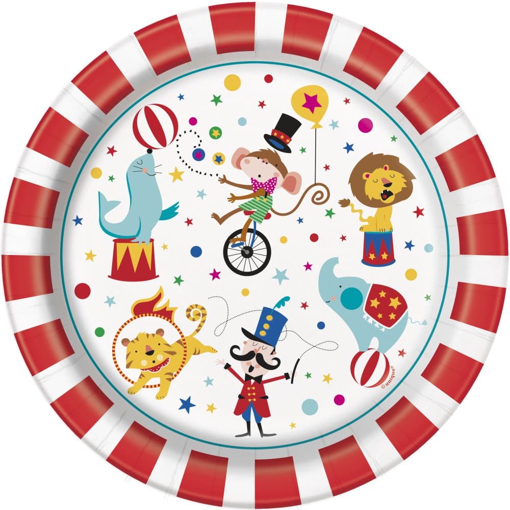 Set 8 tallrikar - Circus Carnival