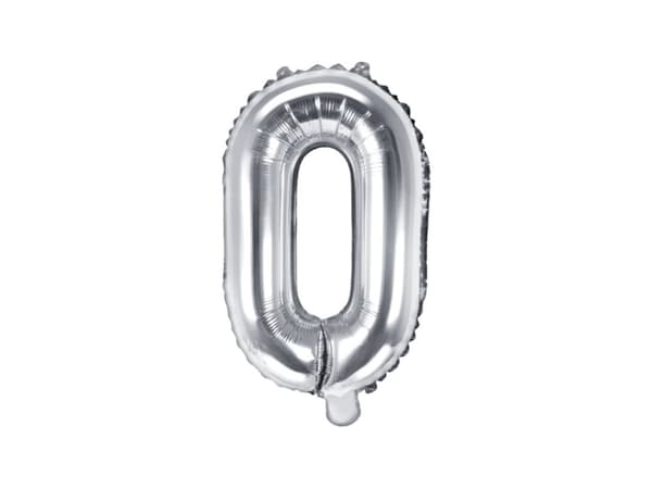 Folieballong bokstav O silver