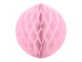 Miniatyrbillede 1 af 6: Honeycomb papir sfære i pastel pink, der måler 20 cm
