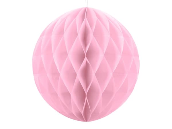 Hängande pappersdekoration pastellrosa 20 cm