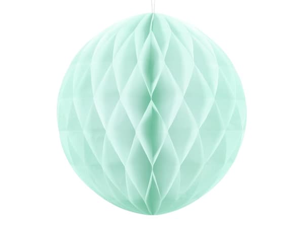 Hängande pappersdekoration mintgrön pastell 40 cm