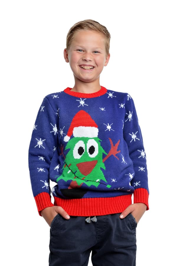 Jersey julig blå för barn
