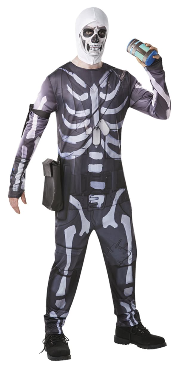 Fortnite Skull Trooper kostume til voksne
