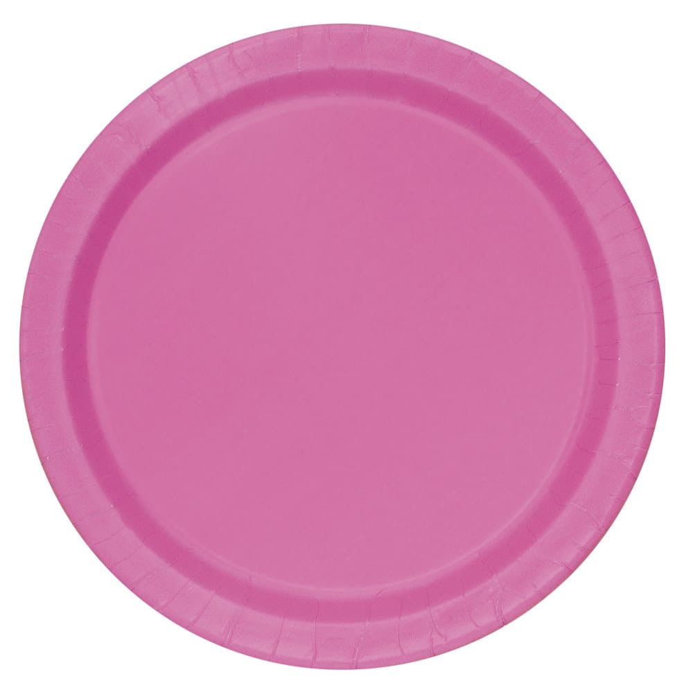 Set 8 tallrikar små rosa - Kollektion Basfärger