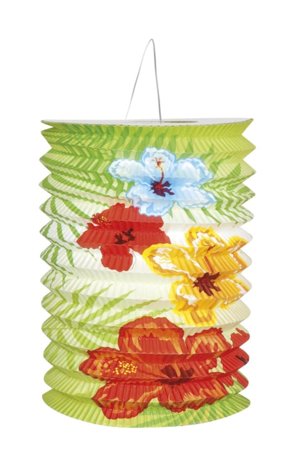2 lyktor flamingo hawaii (16 cm) - Hibiscus