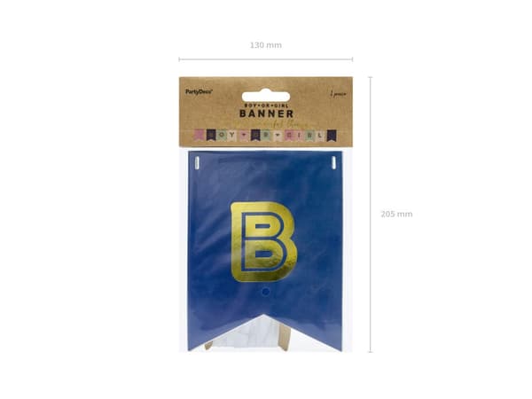 "Boy or Girl" Banner i Pastellfarger