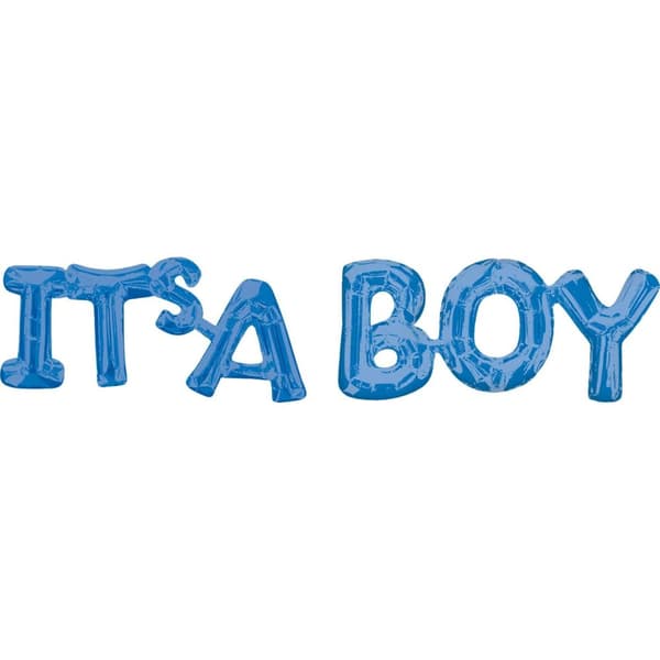 Blå It's a boy ballon