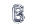 Miniatyrbild 1 av 3: Folieballong bokstav B silver (35cm)
