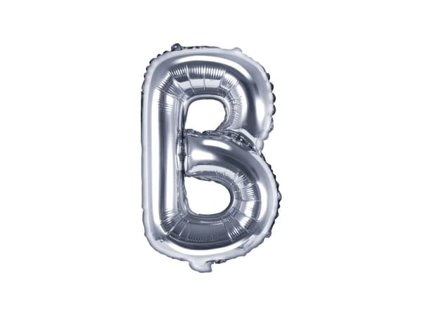 Folieballong bokstav B silver (35cm)