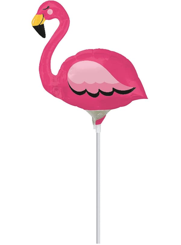 Mini Folieballong flamingo rosa
