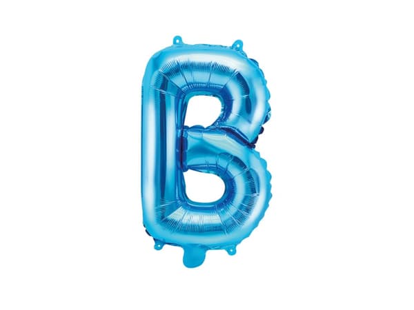 Folieballong bokstav B blå (35cm)