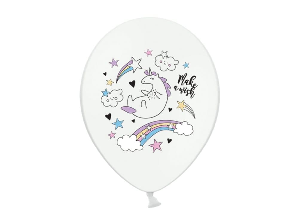 6 Latexballonger med enhörning (30 cm) - Unicorn Collection