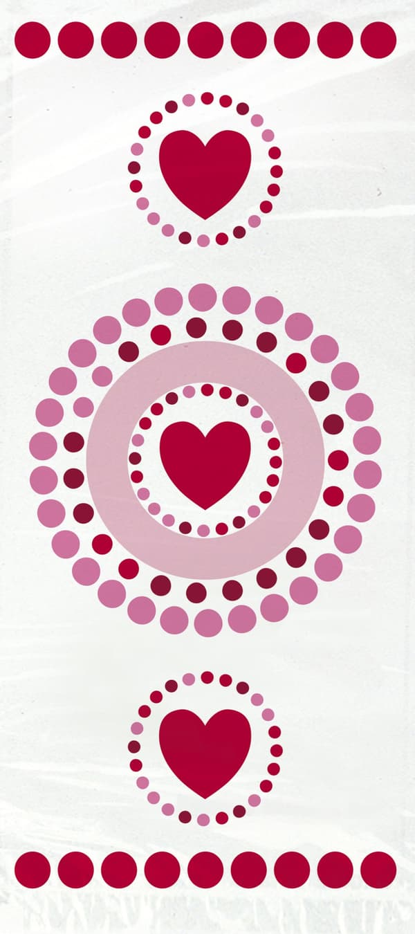 20 cellofanposer med hjerter og polka prikker - Radiant Hearts