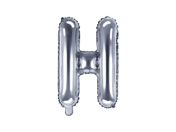 Folieballong bokstav H silver