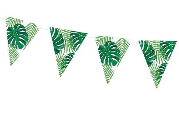 Grønne Blade Papir Flagdug - Aloha