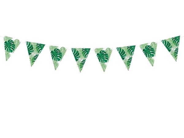 Grønne Blade Papir Flagdug - Aloha