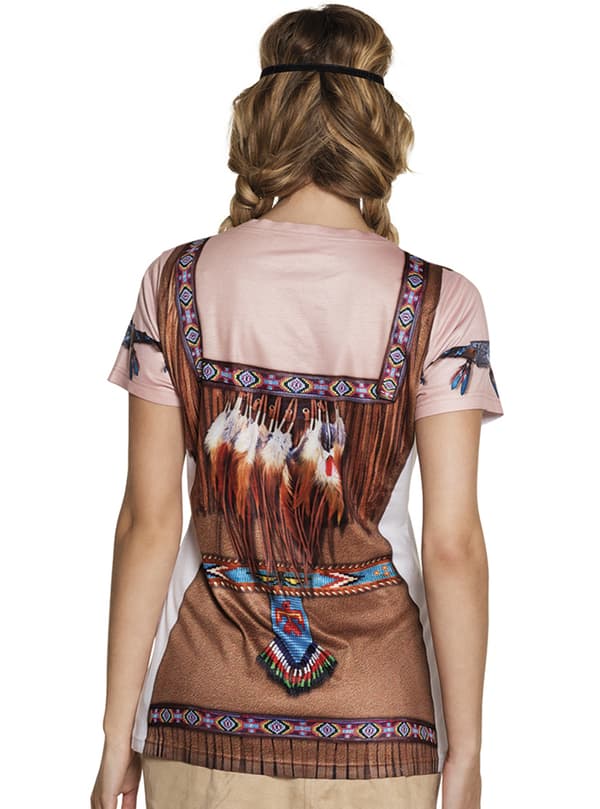 Indianer t-skjorte for dame