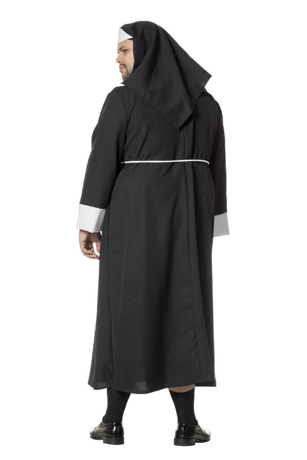 Maskeraddräkt nunna svart vuxen
