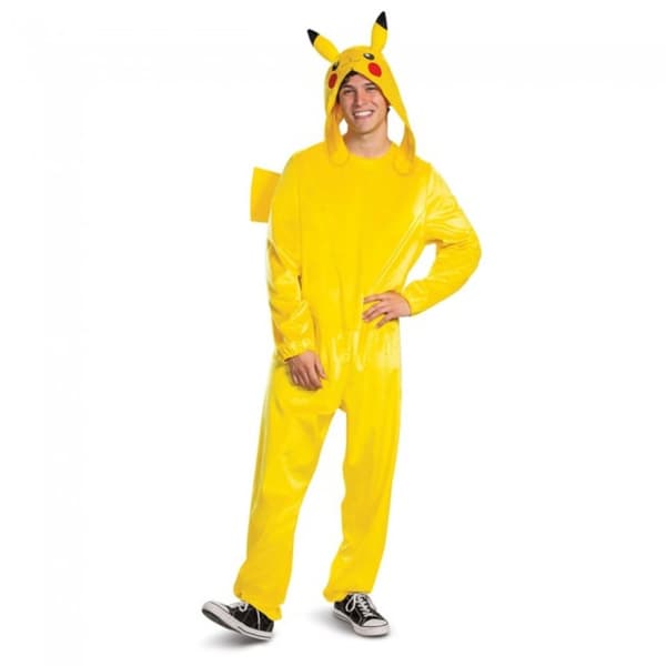 Pikachu Deluxe Kostyme til Menn - Pokemon