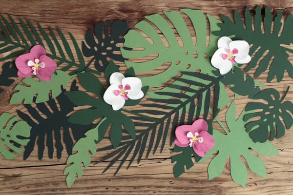 21 tropiske dekorative blade - Aloha Collection