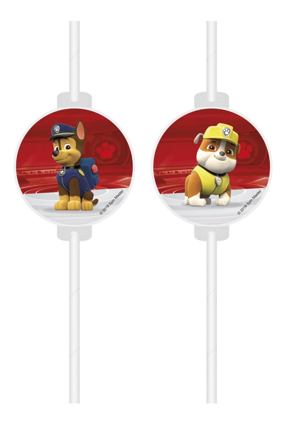 4 Paw Patrol papperssugrör