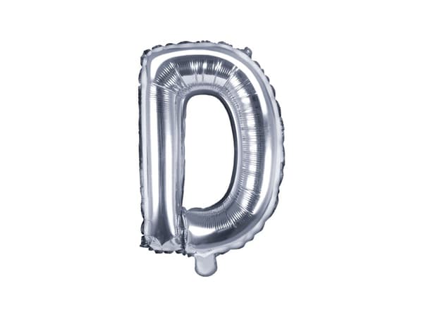 Folieballong bokstav D silver