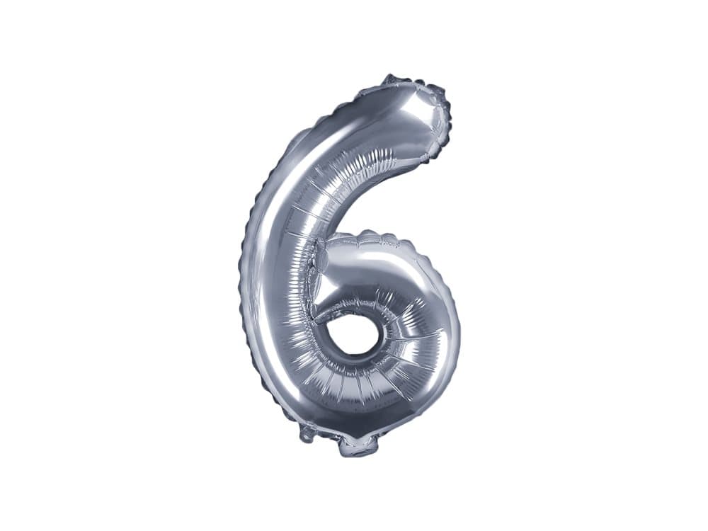 "6" Folieballong i silver