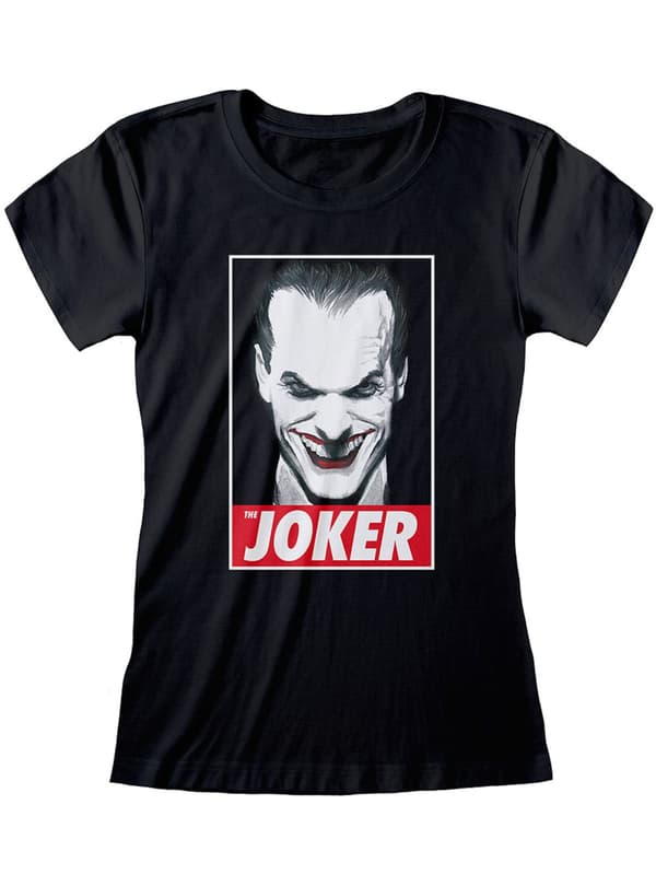 Joker T-shirt för henne svart - DC Comics