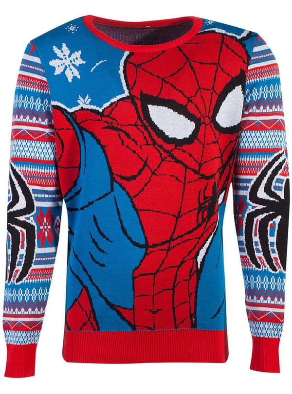Spiderman jumper jultema för vuxen unisex - Marvel