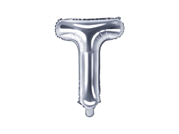 Folieballong bokstav T silver