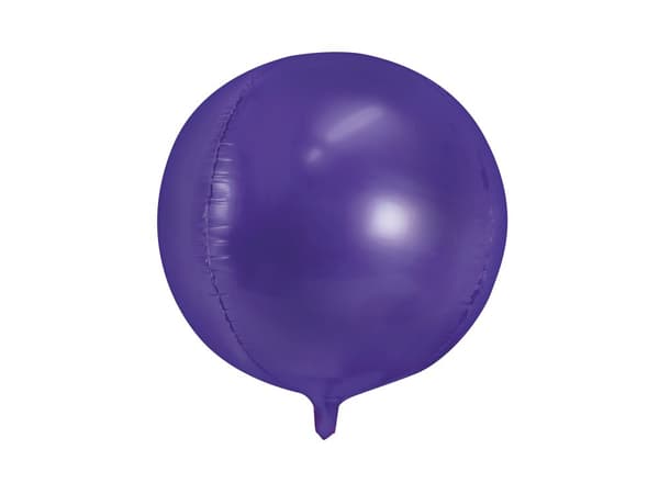 Folieballon i form af en kugle i violet