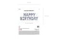 Miniatyrbild 2 av 2: "Happy Birthday" Folieballong i silver