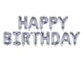 Miniatyrbild 1 av 2: "Happy Birthday" Folieballong i silver