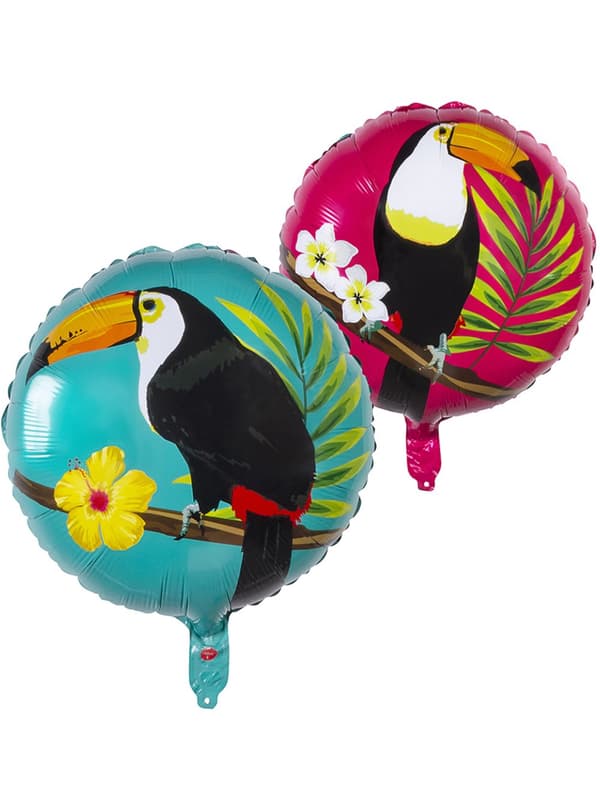 Folieballon med tukan to farver (45 cm) - Toucan Party