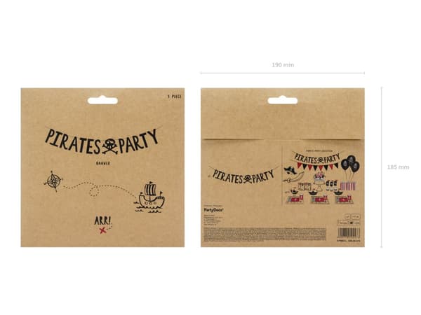"Pirates Party" guirlande med kranier - Pirates Party