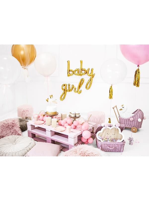 Ballong Baby roséguldfärgad (73 cm)