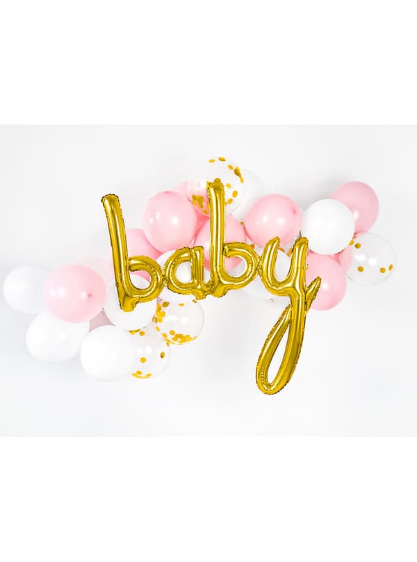 Ballong Baby roséguldfärgad (73 cm)