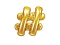 Miniatyrbild 1 av 4: Hashtag Folieballong i guld