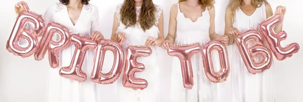 "Bride to be" Folieballon i roseguld
