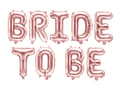 Miniatyrbillede 1 af 3: "Bride to be" Folieballon i roseguld