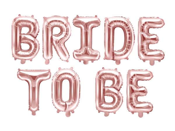 "Bride to be" Folieballong i roseguld
