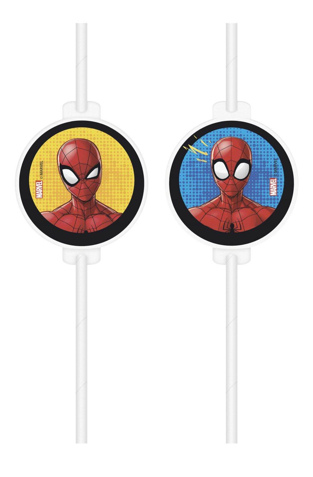 4 Spiderman papperssugrör