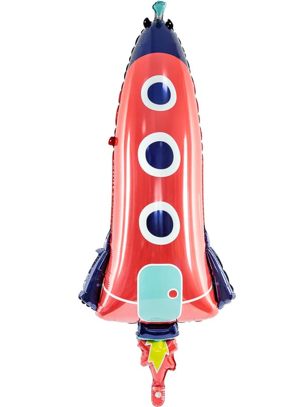 Raketformet folieballon (115cm) - Space's Party