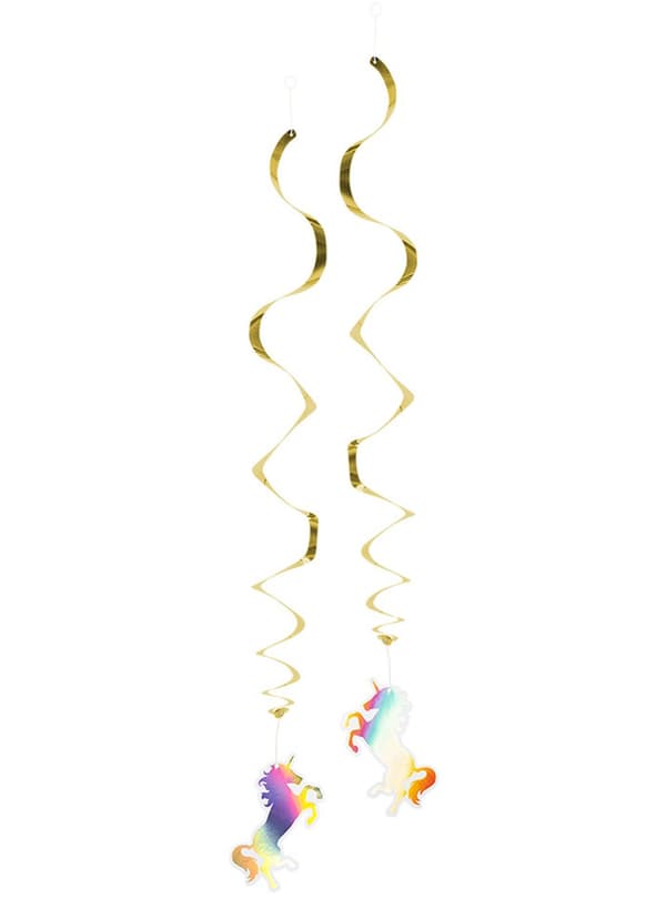 Girlang med guldfärgade enhörningar - Magic Unicorn