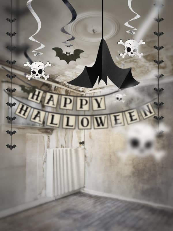 3 dekorative hængende flagermus - Halloween