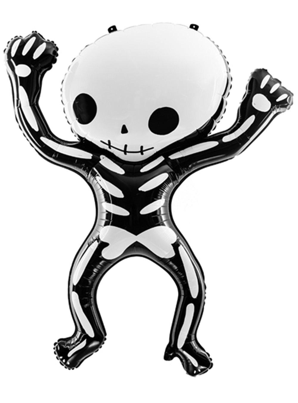 Folieballong i form av ett Halloween Skelett (84x10 cm)