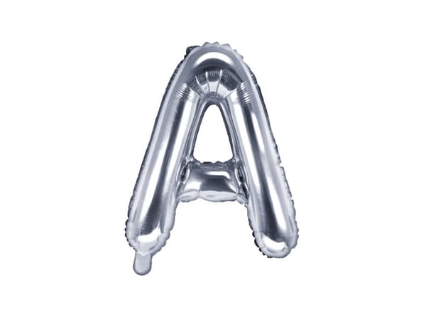 Folieballong bokstav A silver