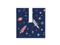 Miniatyrbild 7 av 7: 6 påsar med flerfärgat rymdtryck i papper - Space Party